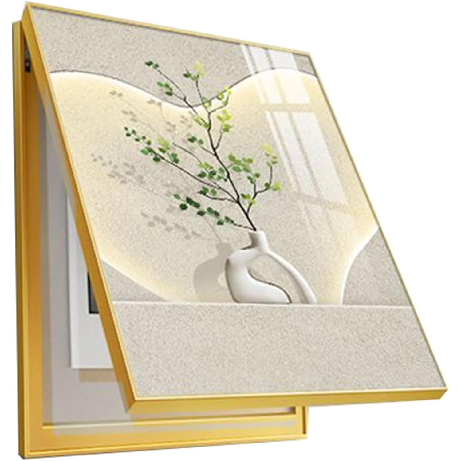Modern Artistic Electric Meter Cover, Creative Decorative Panel to Hide Electrical Box, Canvas Painting for Wall Mounted Utility Box Concealment