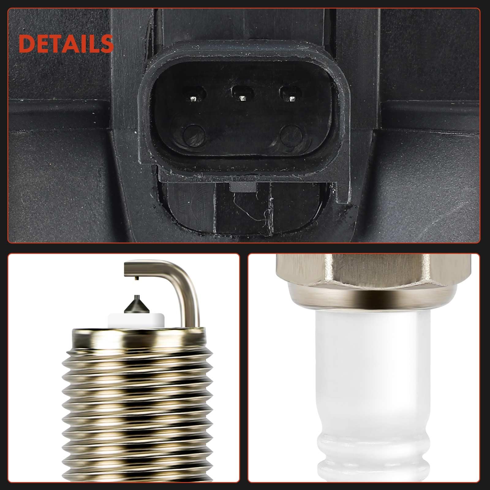 Frankberg 1 bobina di accensione + 4 candele benzina 1350567 | Compatibile con: Focus III, C-Max II DXA/CB7 DXA/CEU, Torneo Focus II DA DS FFS, Torneo Focus III, Focus II DA DP HCP