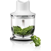 Braun Household MQ 20 Chopper Attachment - Hand Blender Accessories Compatible with Braun Household MultiQuick Hand Blender with EasyClick System 350 ml White