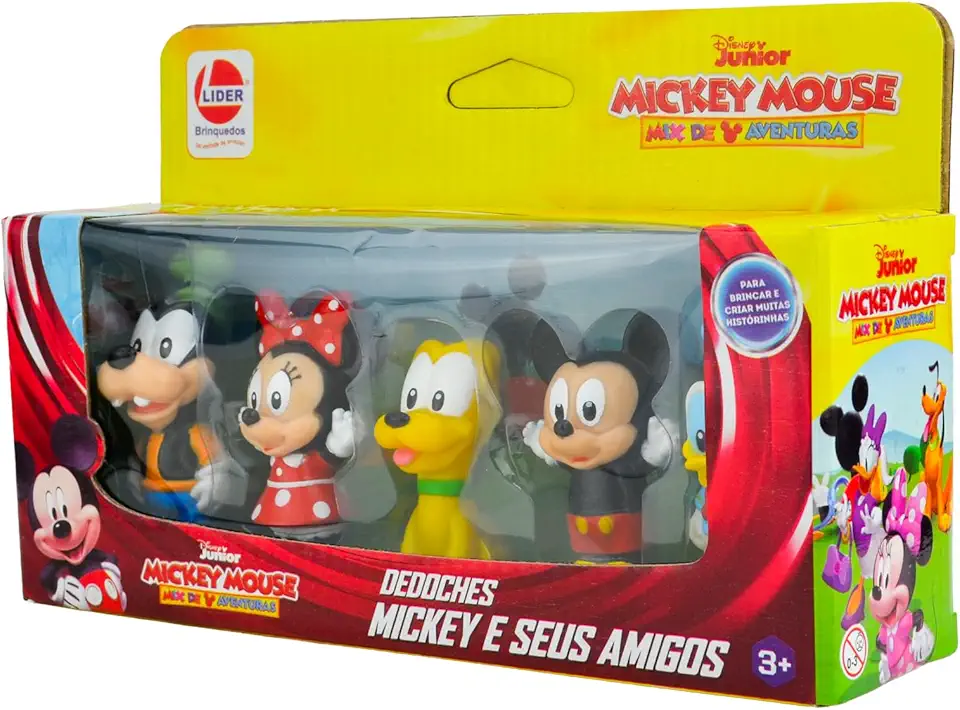 Dedoches Mickey and Friends, Disney, Lider Brinquedos