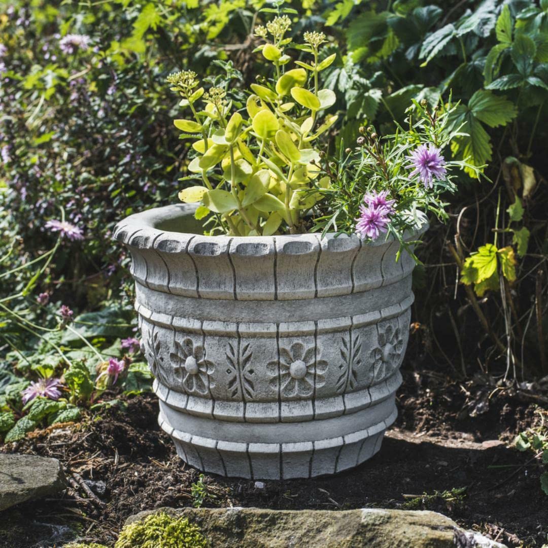 Discount Garden Statues Grey Dgs Statues - Small Westland Barrel Concrete Planter