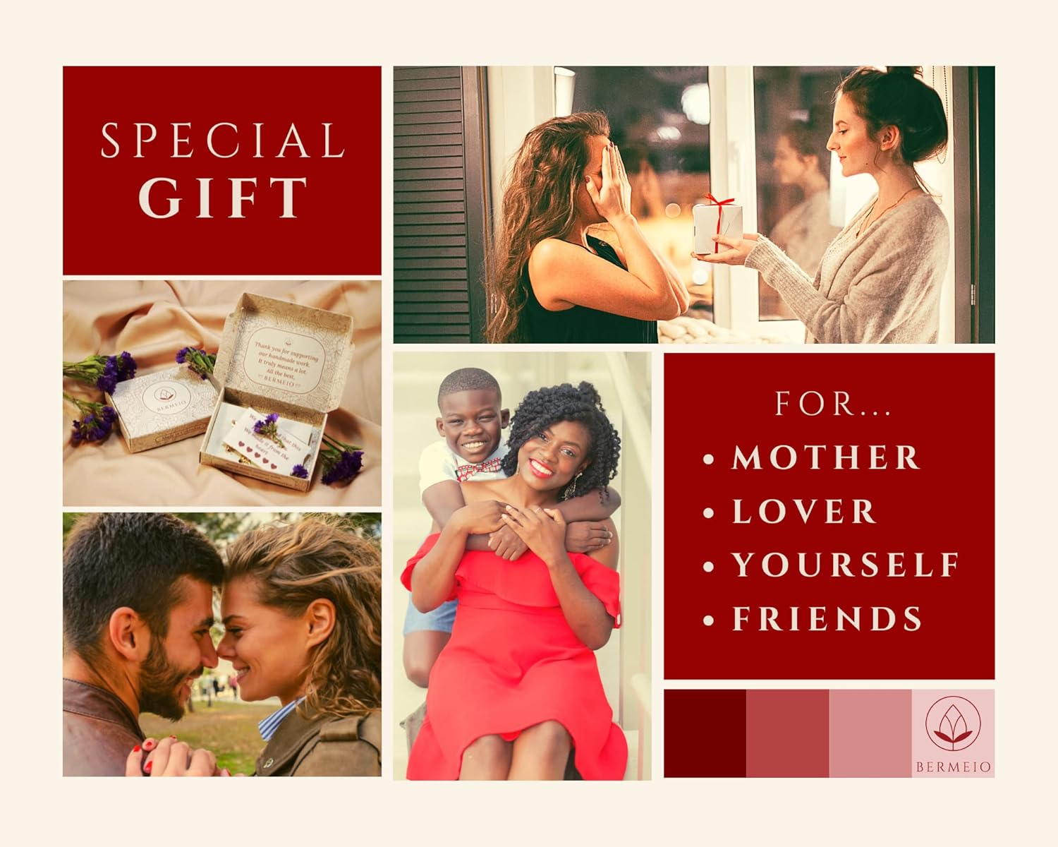 Stylish Handcrafted Monstera Leaf Earrings and Paperclip Necklaces for Women. Elegant Gold, Silver Palm Leaf Jewelry. Trendy Plant Pendant Accessories. Valentines Day Gifts for Her - Image 7