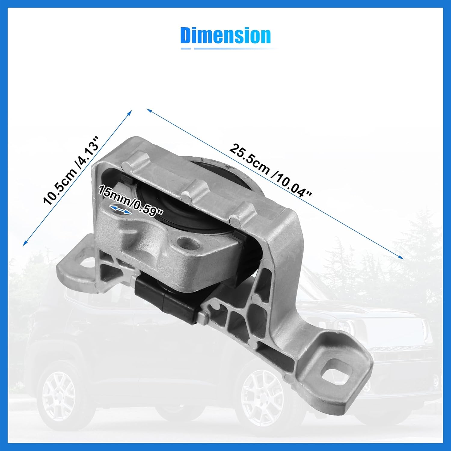 Right Engine Motor Mount No.BP4S39060 for Mazda 3 I 2.0L L4 - Gas 2004-2010 Auto Accessories