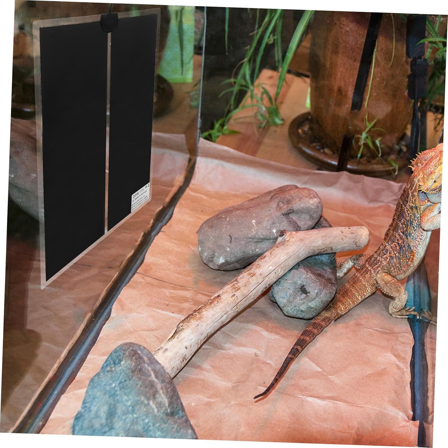 Uonlytech 3Pcs Reptile Heating Pad Temperature Control Mat for Terrarium Safe Electric Heater for Snakes Lizards and Other Reptiles Voltage Compatibility