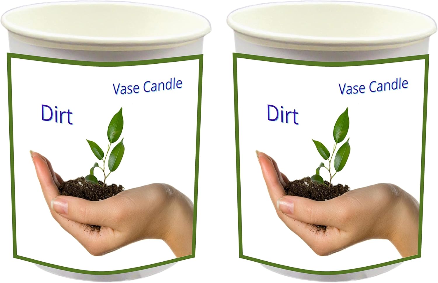 Dirt Vase Candle - Smells like Muddy Dirt. (Clear Set)