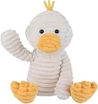 Apricot Lamb Toys Plush Canard Corduroy chaussé d'animal doux 9" pour enfant