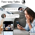 Video Doorbell Home/Outdoor, 2.4 Ghz WiFi Wireless 1080P Doorbell Camera, Night Vision, Two-Way Audio, Cloud Storage with Indoor Wireless Chime