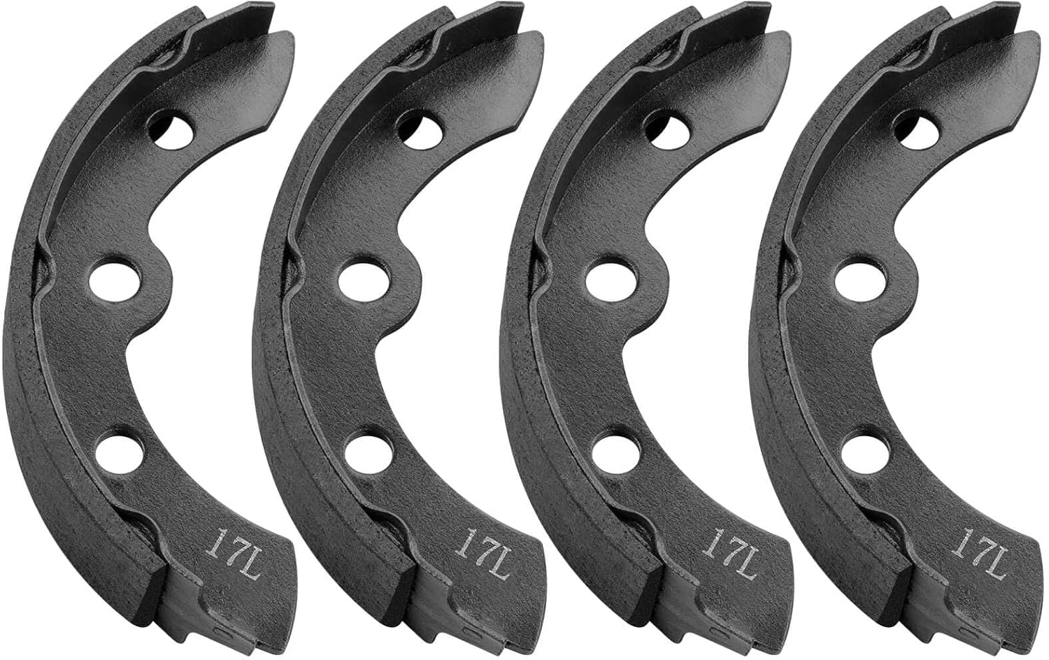 MOSNAI Golf Cart Brake Shoes Kit for Club Car DS & Carryall Manual Adjust 1981-1994 Golf Cart Rear Brake Assembly OEM# 1011463 1011296 1011433 1015757(4PCS-Long)