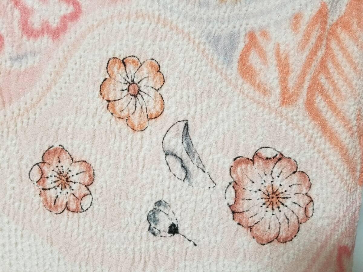 縫い絞りに片寄せ模様◆袷◆正絹◆小紋 Amazon.co.jp: 桐徳品*｛正絹*総絞り*総絵羽柄*袷.羽織｝*丈76