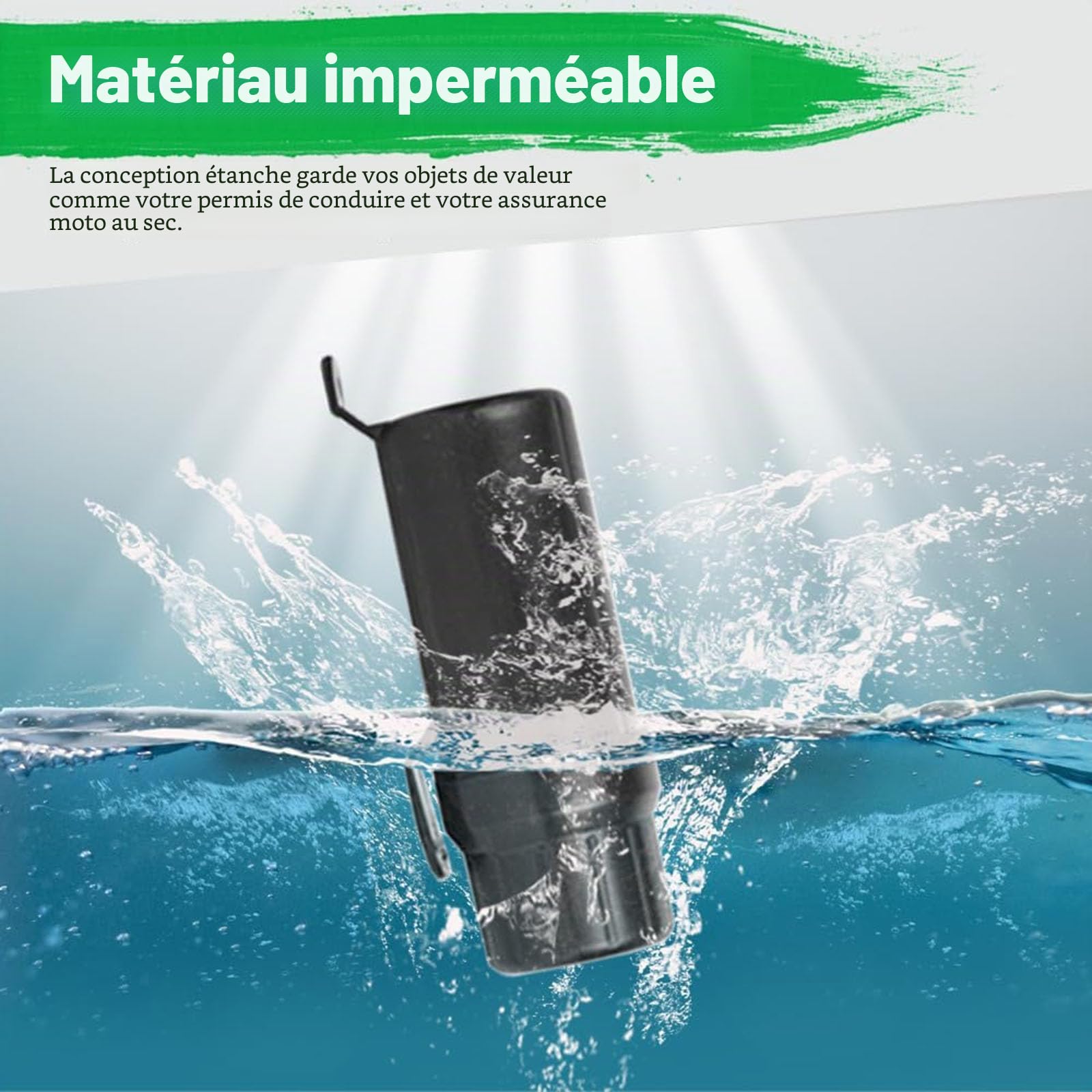Tube à Outils de Moto étanche, Boîte de Rangement de Réparation de Placement de Outils de Moto, Organisateur Imperméable, Tube de Rangement pour Moto, Pièces de Moto étanches Tube à Outils, moyen