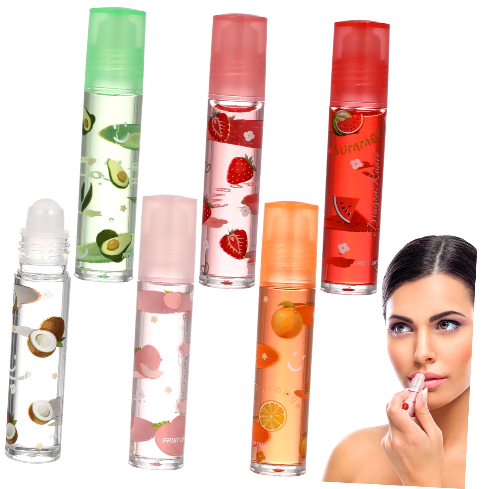 Amazon | Beaupretty 6Pcs フルーツ風味 リップ グロス 透明