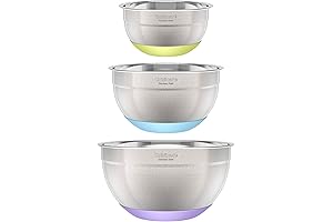 3-Piece Stainless Steel Cuisinart Mixing Bowls