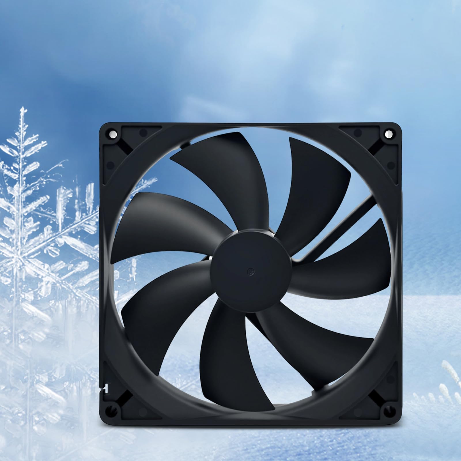 Ventola Raffreddamento Senza spazzole da 180 mm 12V 80CFM a Basso Rumore Adatta per Rack IT e Ventola del Server Ventilazione della Serra