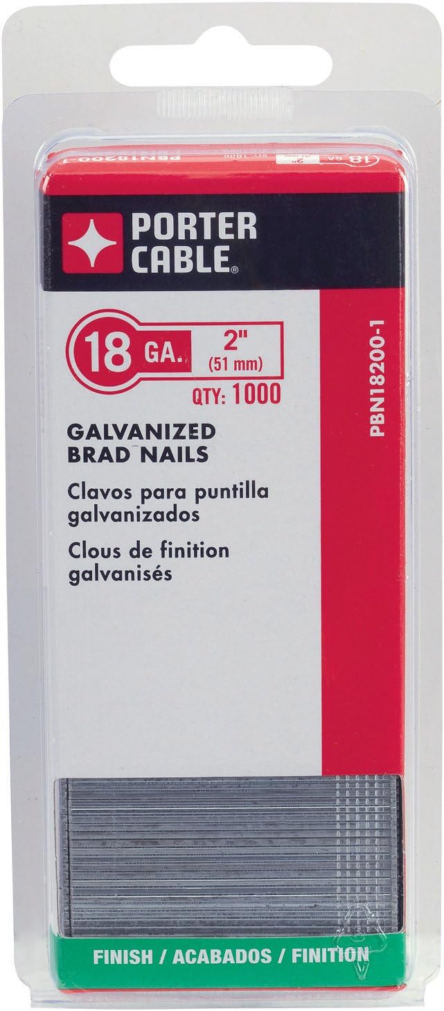 PORTER-CABLE PBN18200 18 Gauge 2-Inch Brad Nail (5000-Pack)