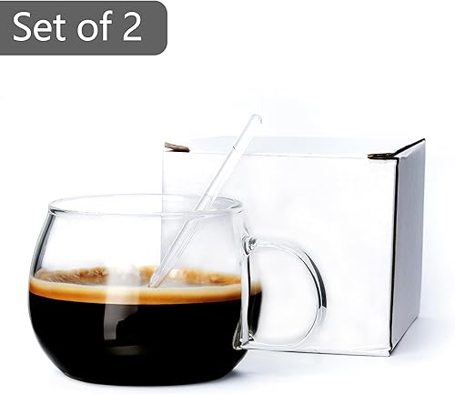 Miniatura 4 de Vaso de cristal transparente para bebidas de té, taza de café para café expreso perfumado, regalos para amantes del té con barra agitadora