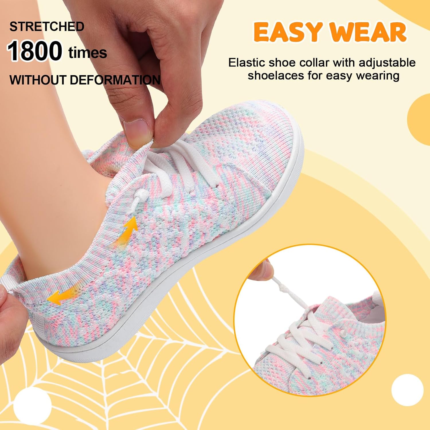 JOINFREE Toddler Shoes Girls Boys Wide Barefoot Shoes Minimalist Walking Sneakers Zero Drop Slip on Tennis Shoe Breathable Naturally Flexible - Image 5