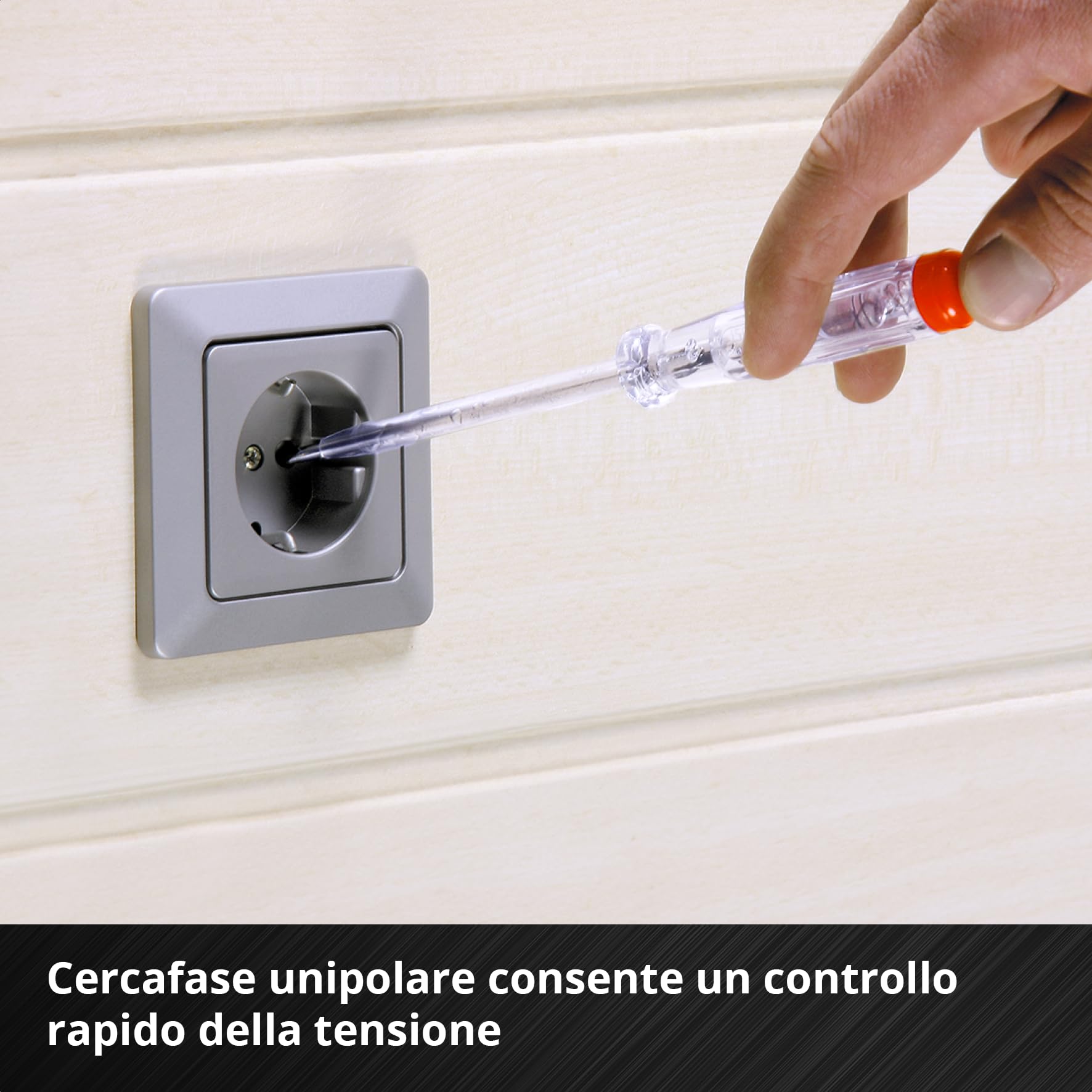 Einhell 5 pezzi set di cacciaviti per elettricisti | Utensili isolati | tester di tensione | lame S2 | impugnature ergonomiche | installazioni elettriche