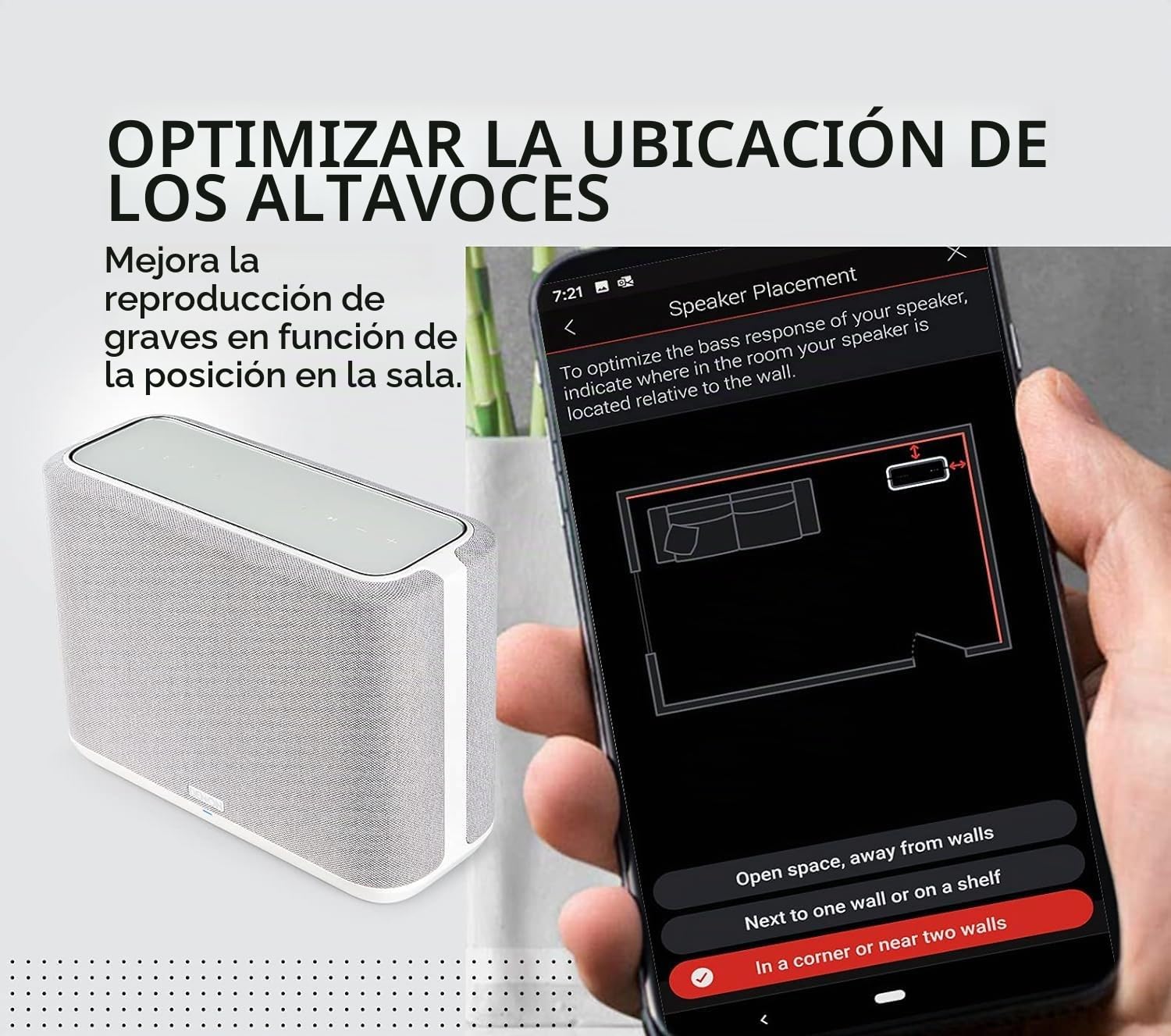 DENON Altavoces estantes, Blanco, One size