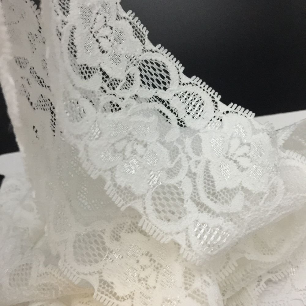 GXTIZAS Ruban En Dentelle élastique à Motif Vintage Pour Travaux Manuels Emballage Cadeau Motif Floral Couture 25 Cm De Large X 28 M Vert