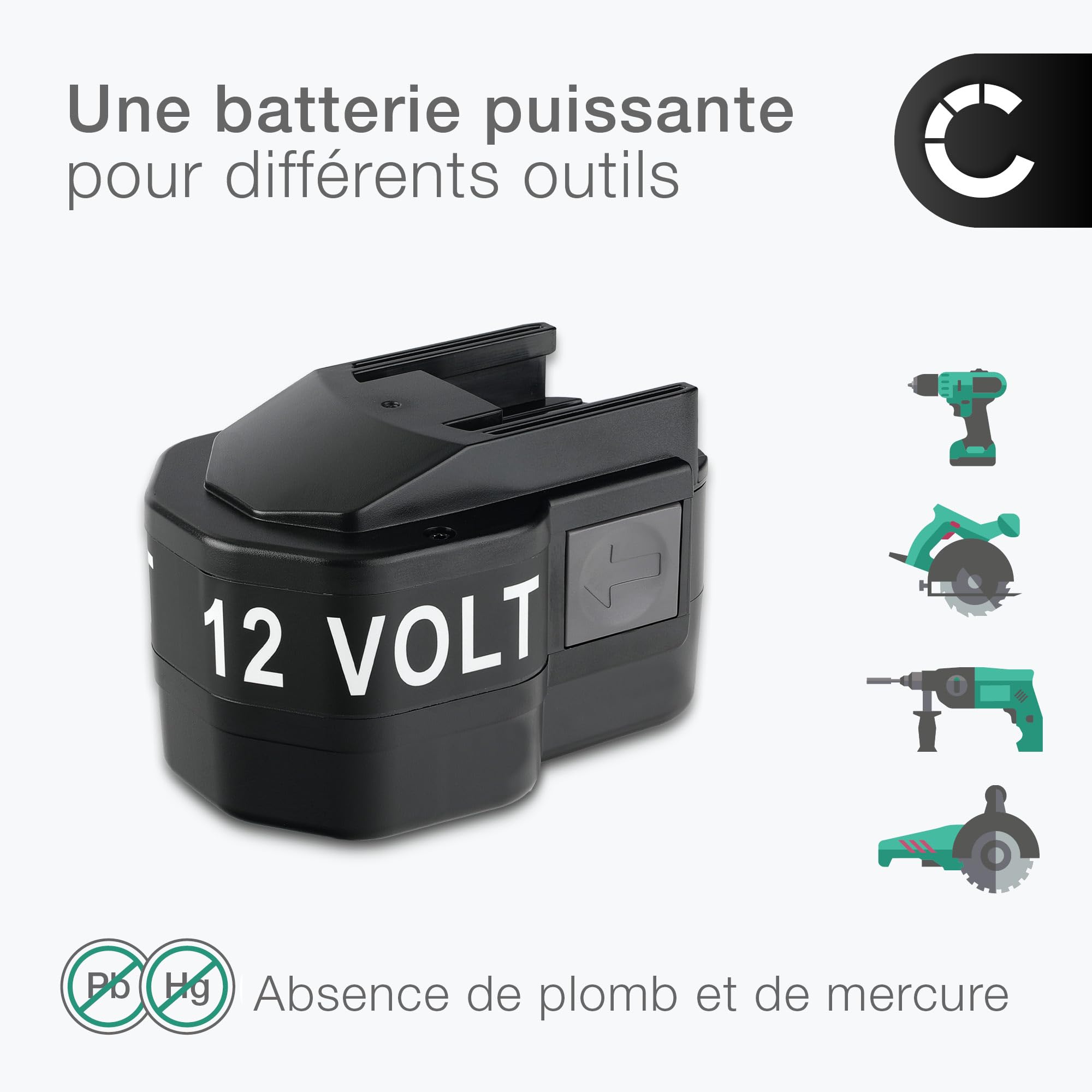 CELLONIC Batterie Compatible avec AEG BBM 12 STX, BBS KX Raptor, X, B 12