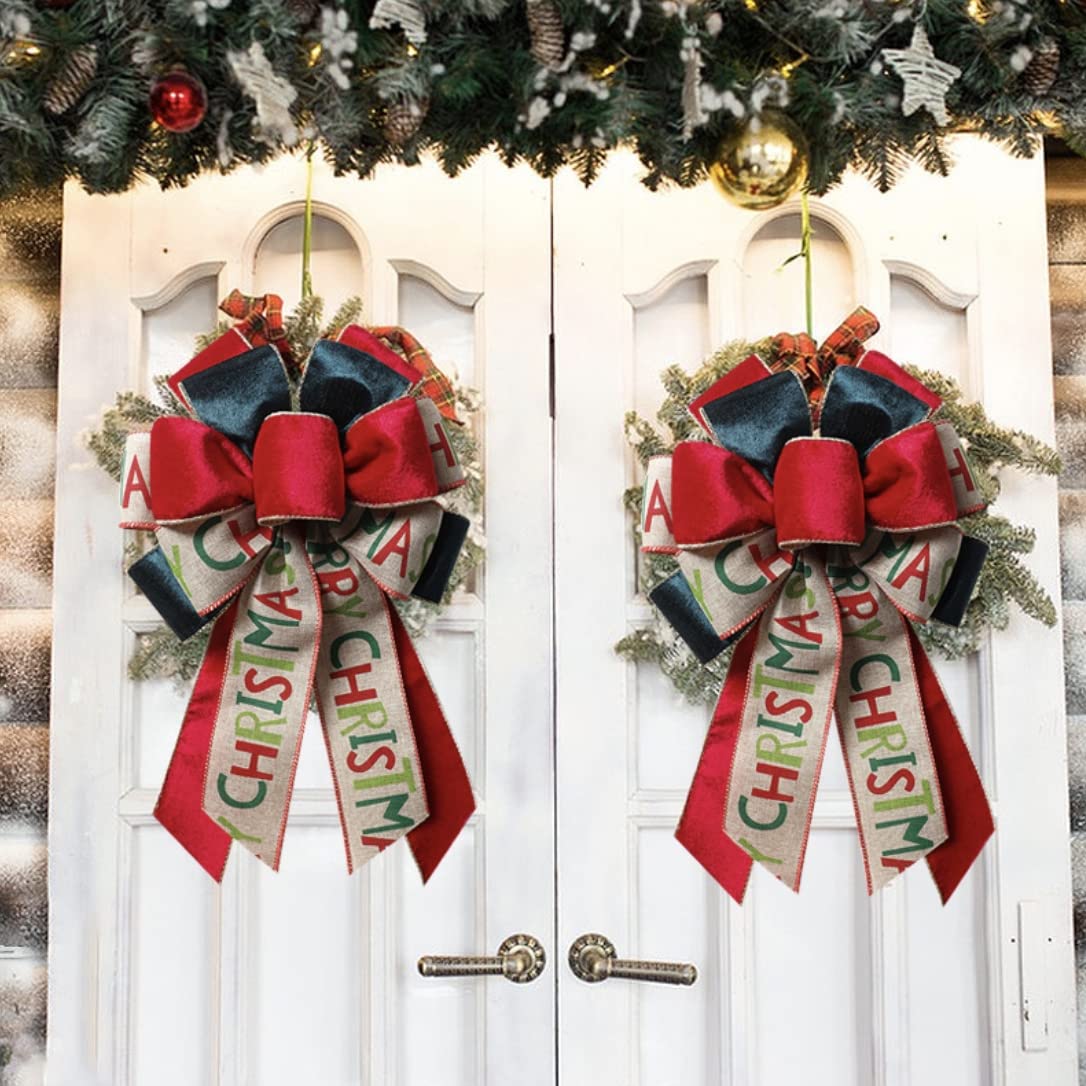 Amazon.co.jp: クリスマスツリ飾り付けリボン 緑 赤 麻 ワイヤーエッジ Amazon.co.jp: クリスマスツリ飾り付けリボン 緑 赤 麻 ワイヤーエッジ