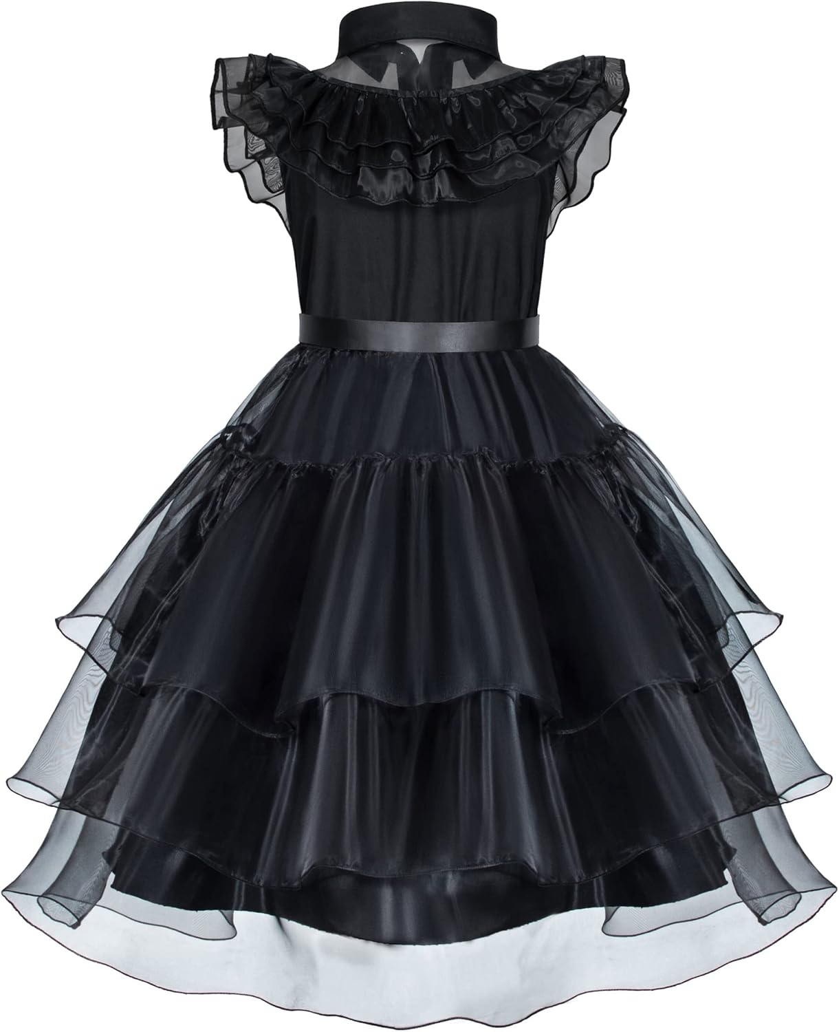 Black Dress Up Costume Set for Girls - Perfect for Birthdays, Halloween, Cosplay, and Parties 2-12 Years - Image 4