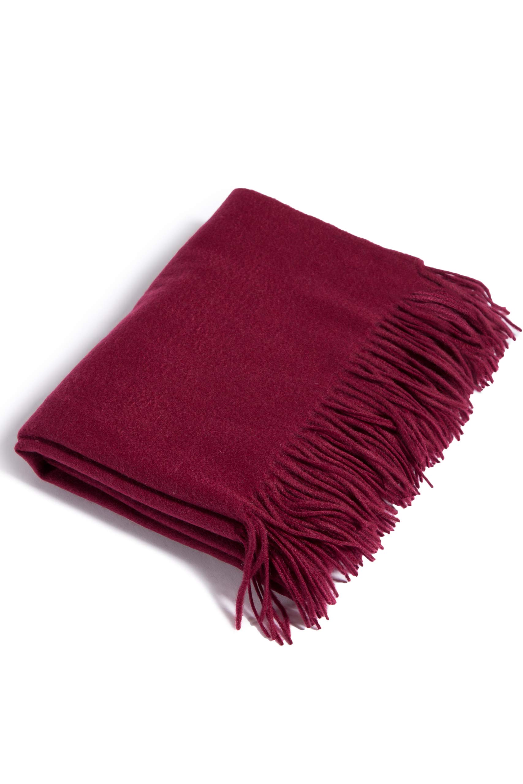 Fishers Finery 100% Pure Cashmere Fringe Throw