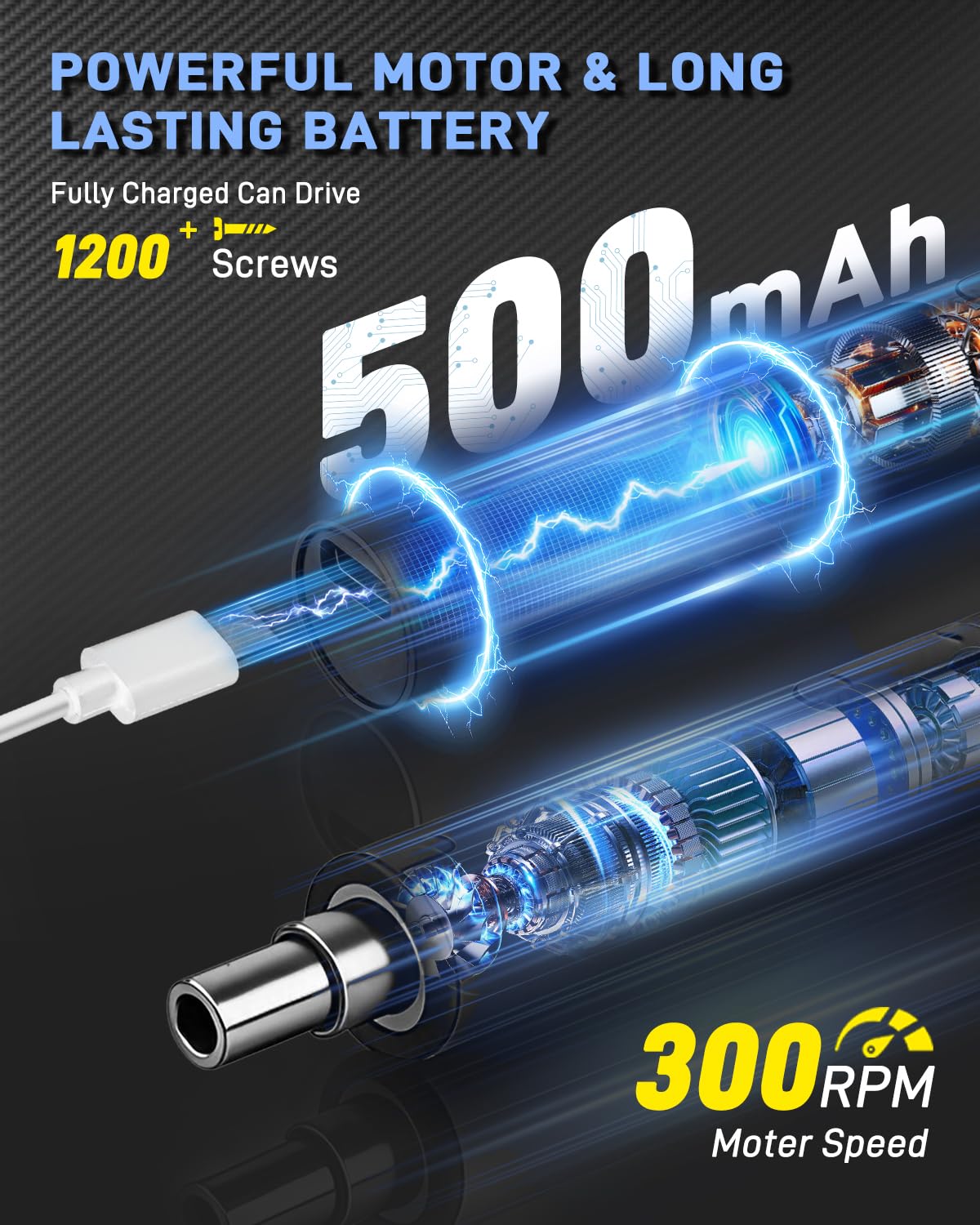 Avalution Juego de mini destornilladores eléctricos, kit de destornillador eléctrico 170 en 1, 154 puntas magnéticas S2, 3 ajustes de par, luces LED, kit de herramientas de destornillador de precisión