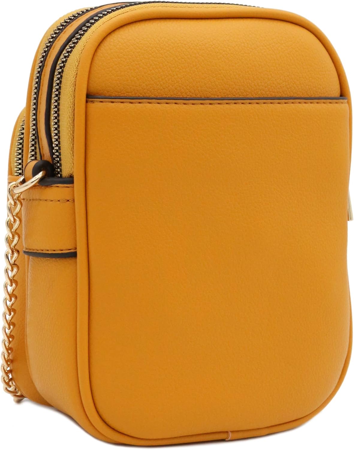Multi Pocket Casual Crossbody Bag (Mustard)
