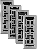 Vista 45 de Decor Grates AJH410-NKL Registro de suelo, 4 x 10 pulgadas, níquel