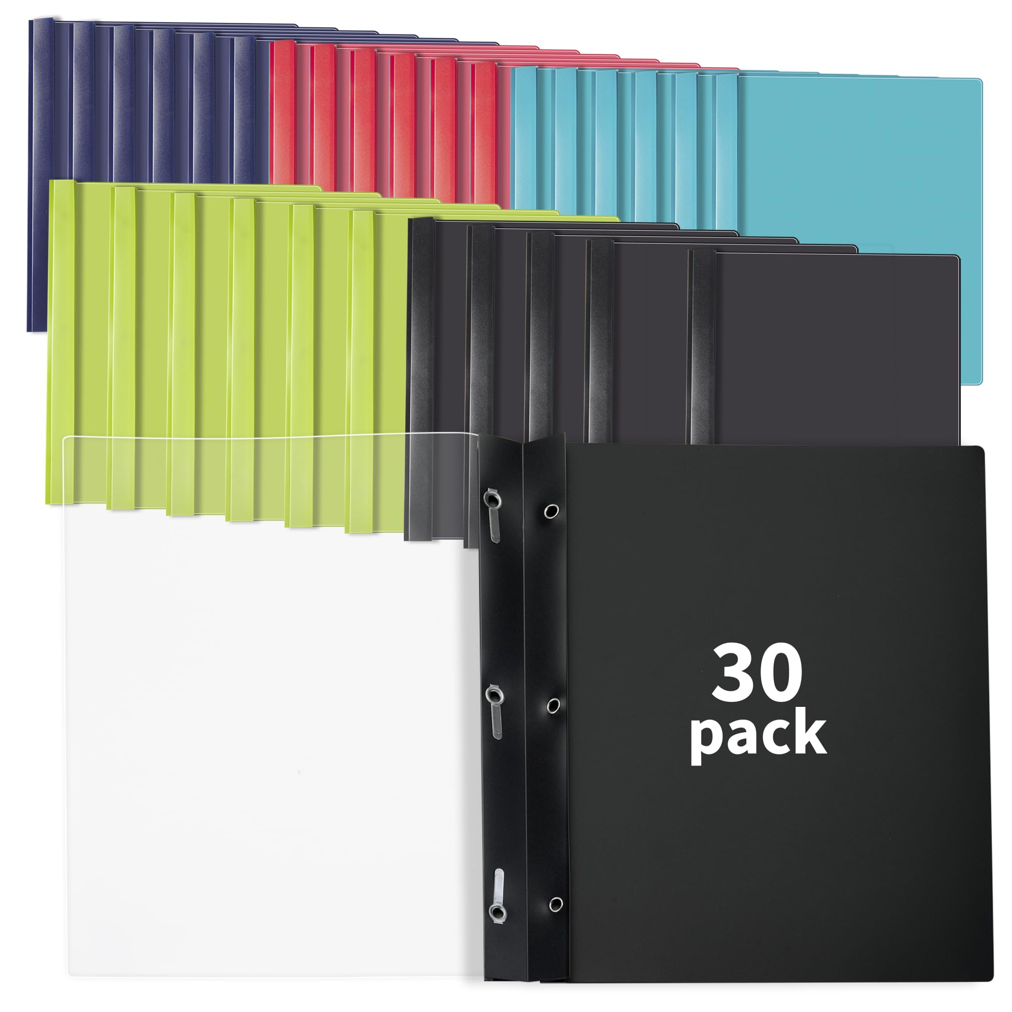File Box OFFSCH 4-Pack Stackable File Organizer Boxes - A4 Size Clear ...