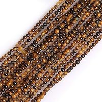 Vista 90 de GEM-Inside - Cuentas sueltas de ágata india natural de 0.157 pulgadas (0.157 in) con cuentas redondas de cristal energético para hacer joyas, 15