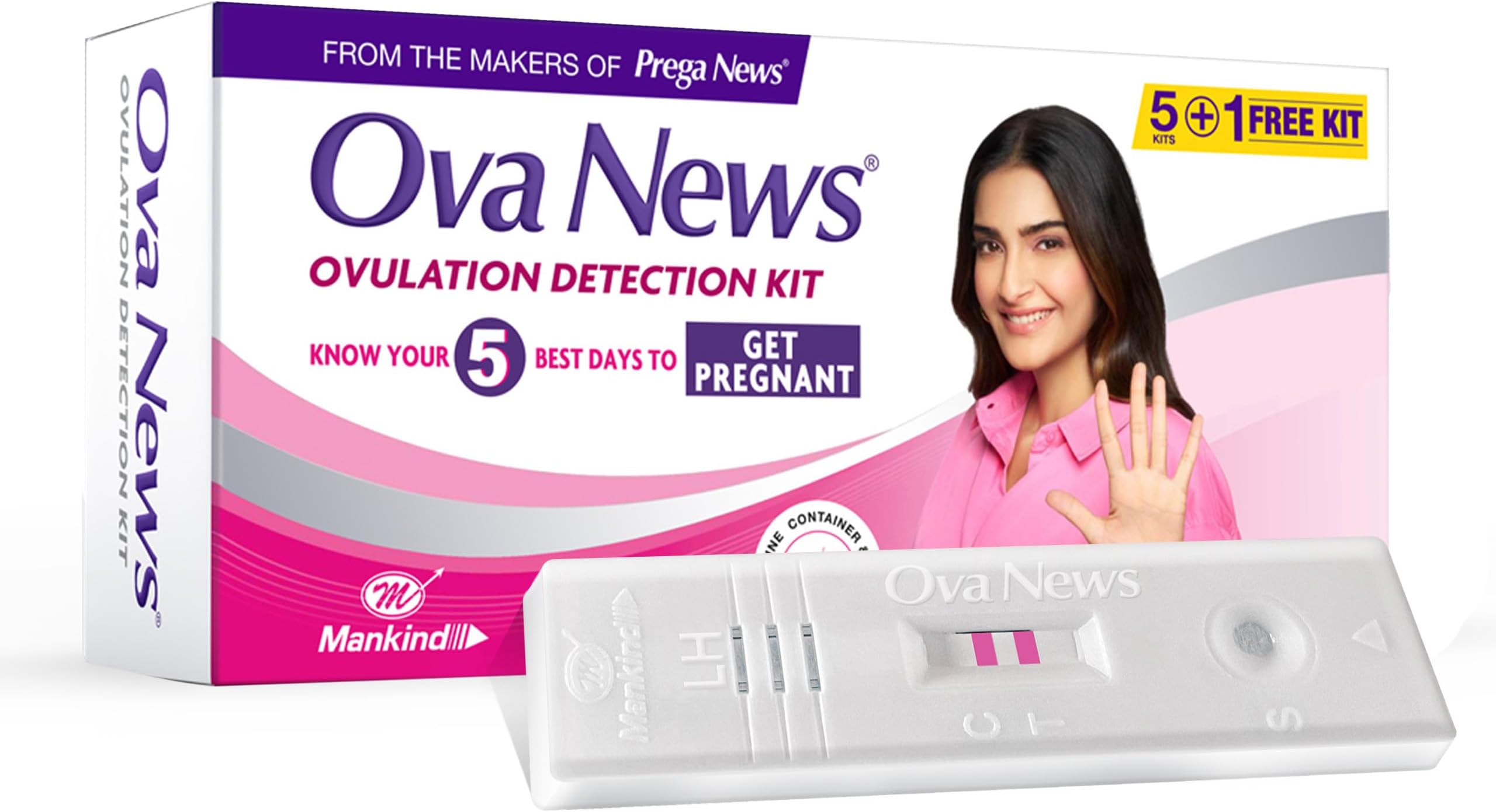 Ovulation Detection Kit for women planning pregnancy - 6 strips by Mankind