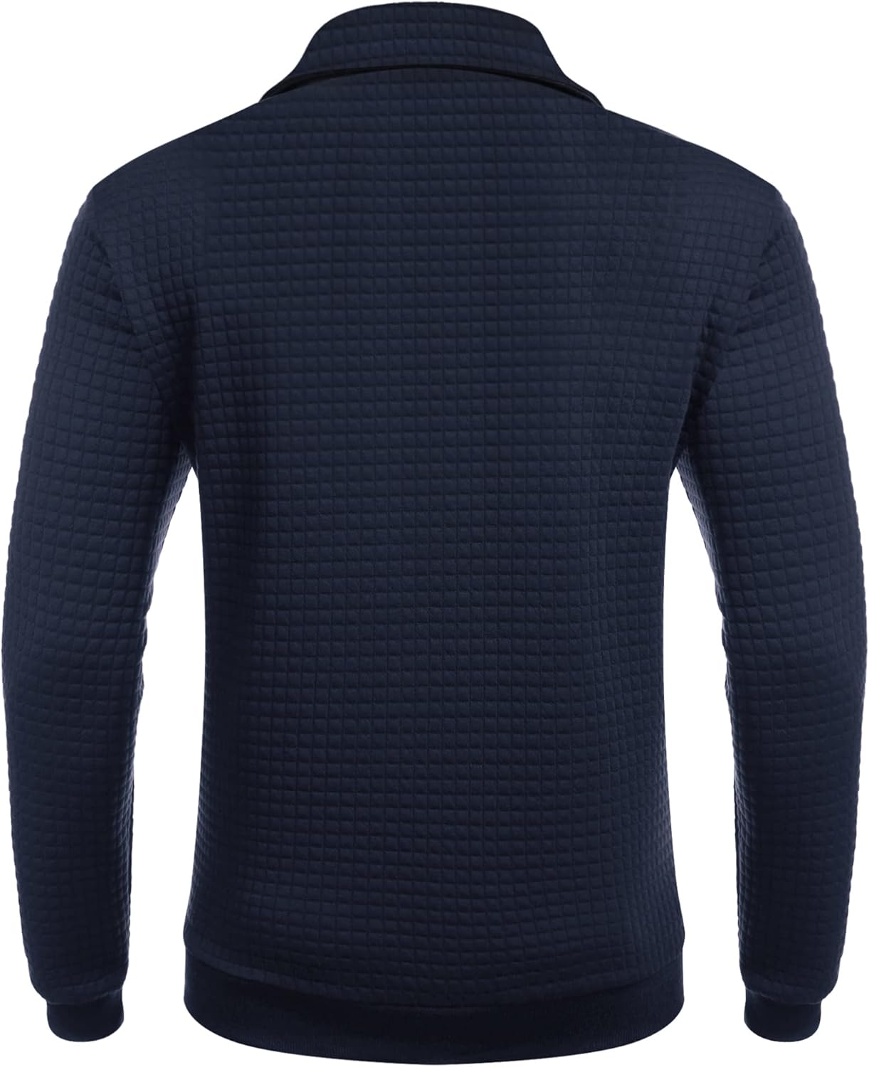 COOFANDY Mens Quarter Zip Sweatshirt Long Sleeve Casual Waffle Pullover Hoodies with Pocket