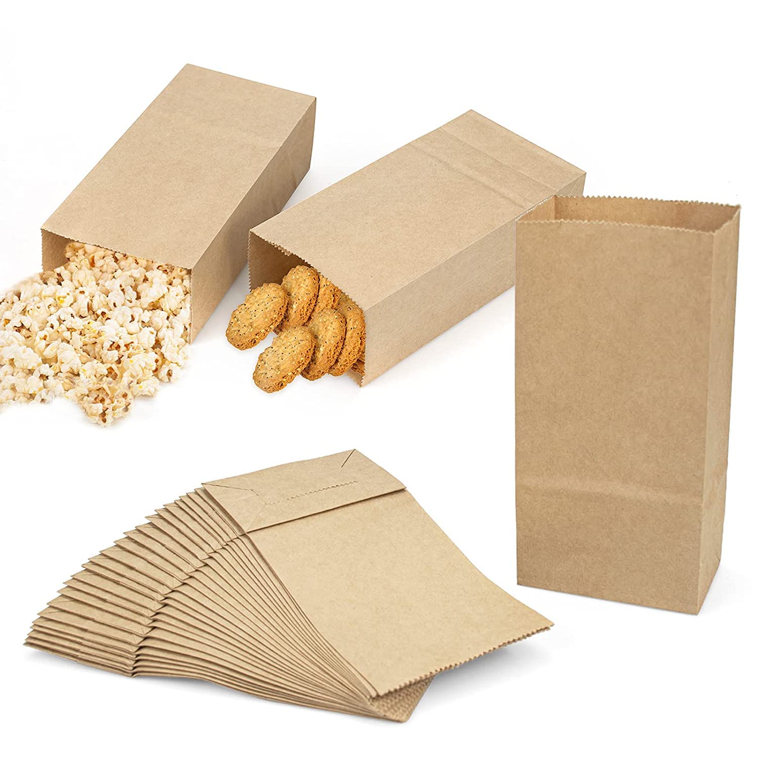 Tia Crafts Eco friendly Food Grade Paper Bags for Food Packing or