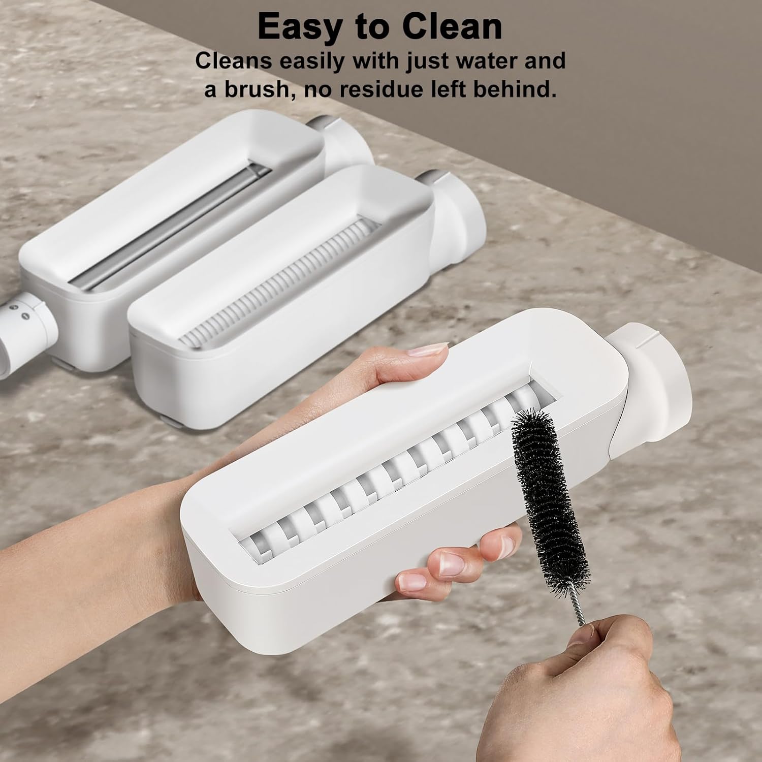 Electric Pasta Maker, 3-in-1 Pasta Maker Machine Includes Pasta Roller Spaghetti Cutter & Fettuccine Cutter with Cleaning Brush, Noodle Maker for Home Use, White