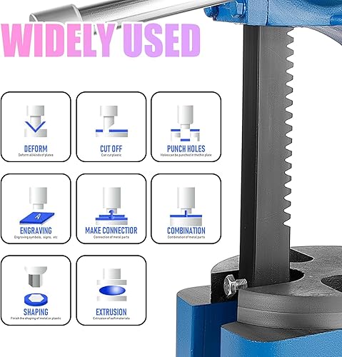 Miniatura 6 de Manual Arbor Press, Desktop Arbor Press Tool 2 Ton, 8.5" Maximum Height, 57 lbs Weight Cast Iron Heavy-duty Manual Press for Forming, Stretching,