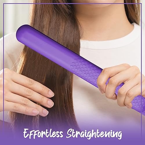 Miniatura 4 de Classic Styler Plancha plana de cerámica, plancha de peinado con placas flotantes de 1.25 pulgadas, tecnología de iones negativos para un cabello