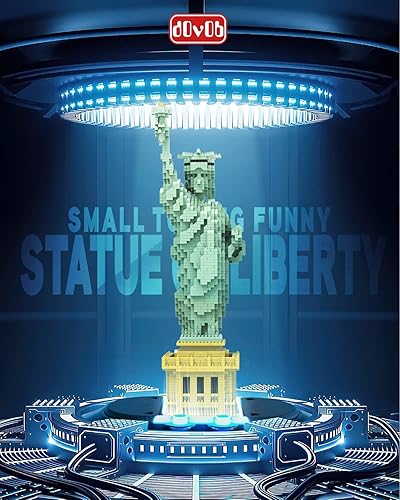 Miniatura 2 de dOvOb Estatua de la Libertad Micro Mini Bloques Conjunto de Construcción (2510PCS) - Modelo Arquitectónico Juguetes