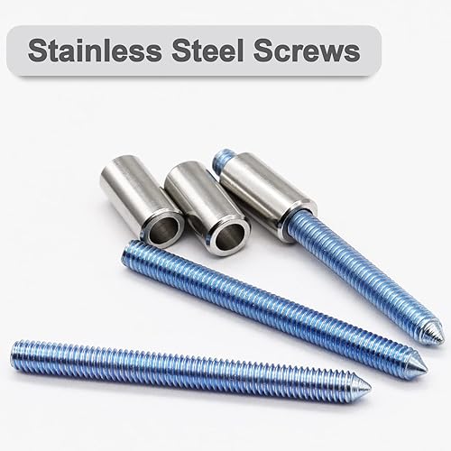 Miniatura 6 de Metal Numbers for House Outside, 5 Inch Modern House Numbers, DIY Floating Address Numbers with Screws, Rust Free Zinc Alloy, Silver Number 5