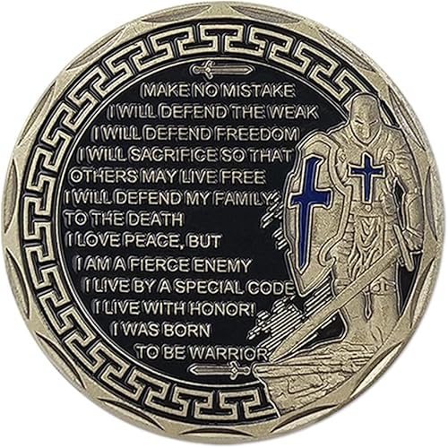 Vista 2 de Moneda de desafío de la policía de los Estados Unidos Monedas de línea azul delgada Oficiales de policía Moneda de oración Gracias por su servicio