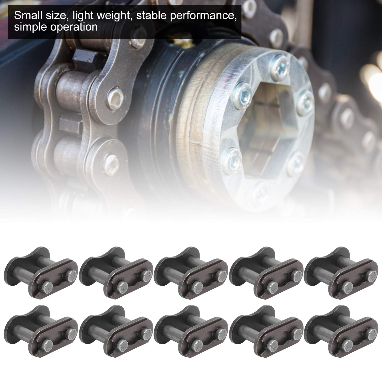 420 Ketten-Masterglieder 4er Set – Für ATV, Motocross & Roller, Aus Robustem Metall, Einfache Montage, Kettengröße 420