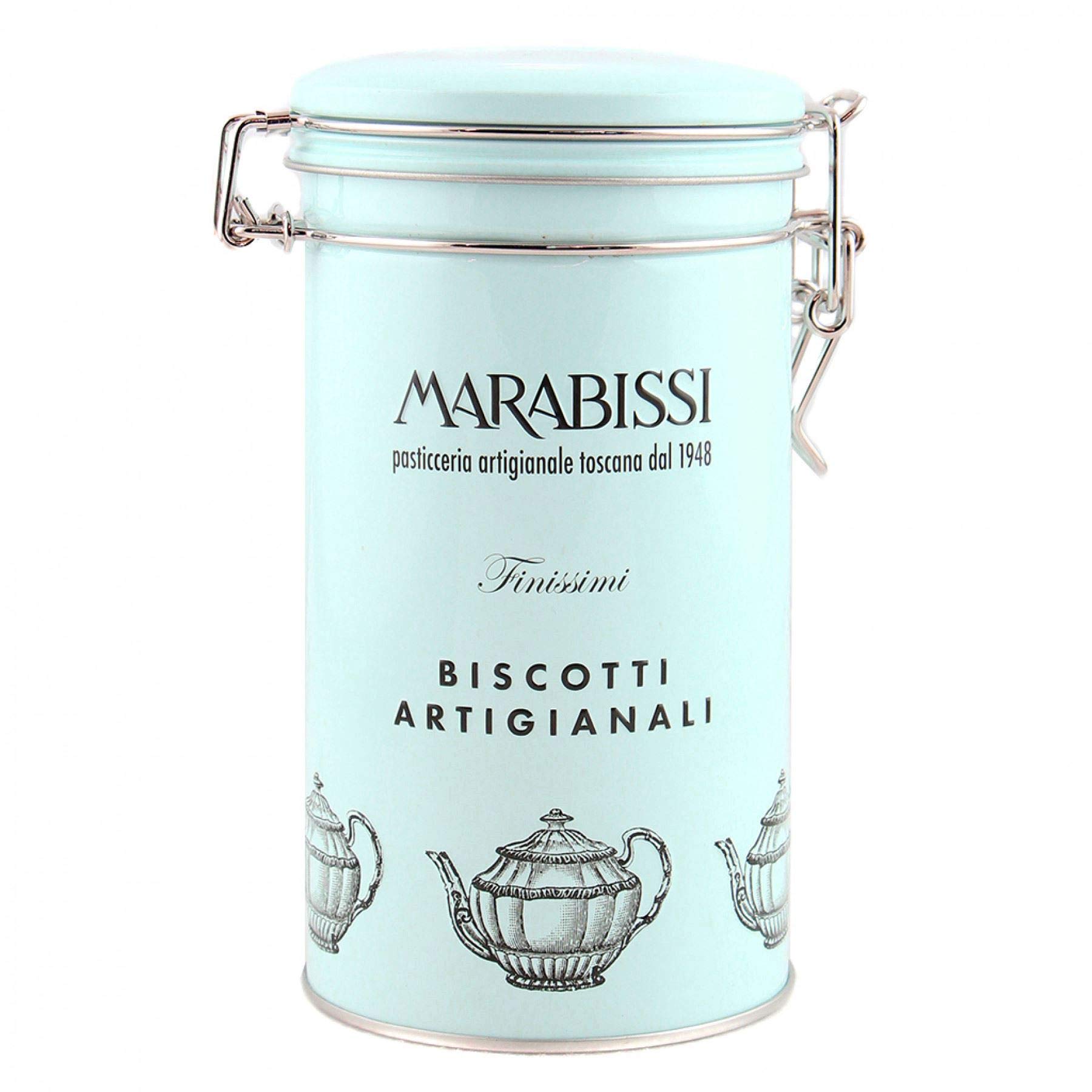 Cinnamon, Chocolate & Orange - Biscotti Artigianali Italian Biscuits Gift Tin Marabissi 200g