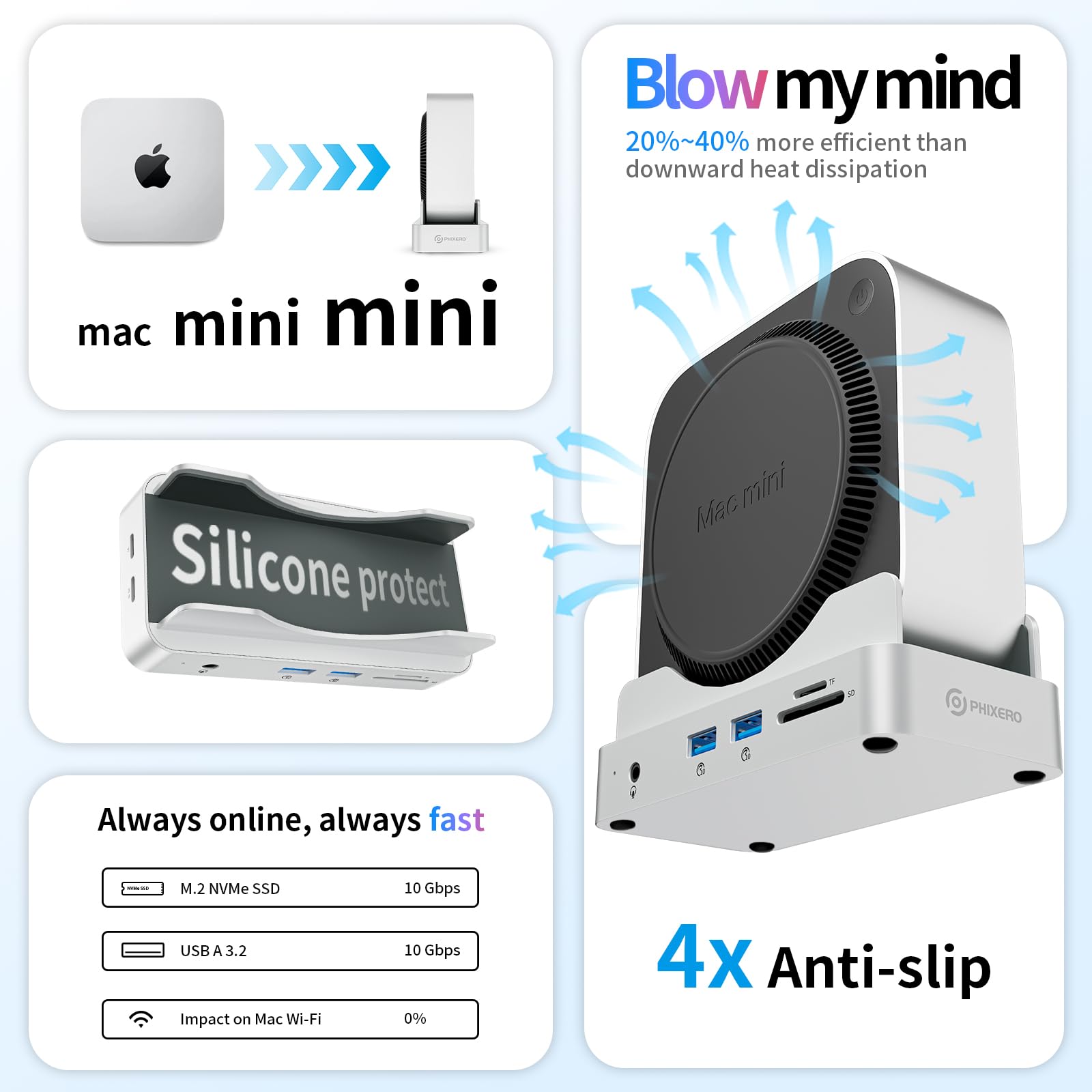 Mac mini M9687J/B 元箱＆付属品　おまけ付き Amazon.co.jp: PHIXERO PSE ドックスタンド Mac mini M4用 2TB NVMe