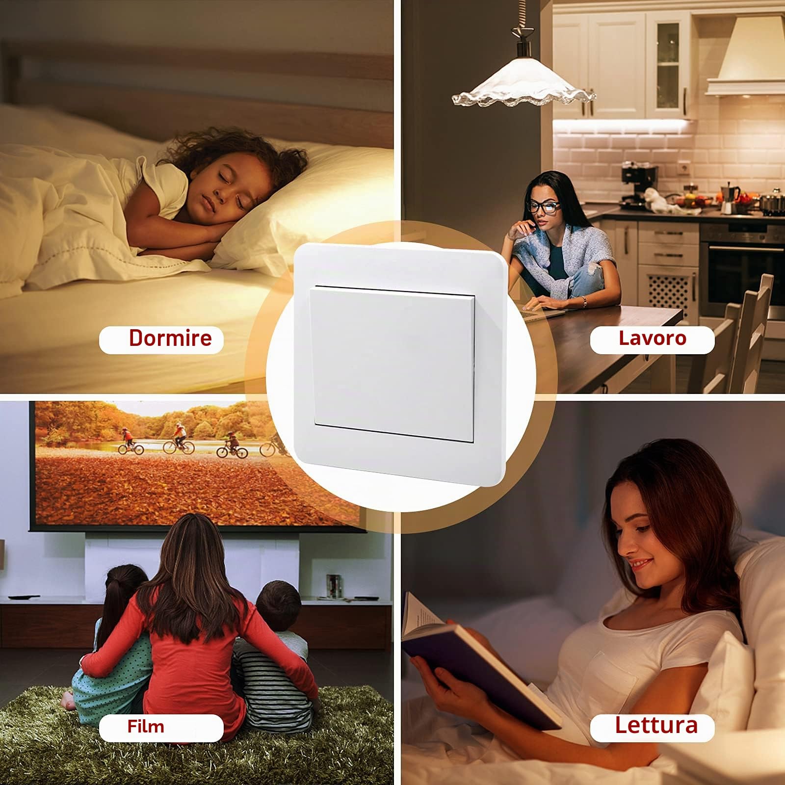 CTSC Dimmer per led 220v - Trailing edge dimmer 220v - Relè dimmer per led - silenzioso, regolatore di intensità adatto a LED regolabili, lampada ad incandescenza alogena (B2N)