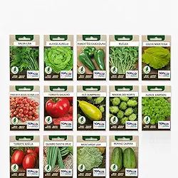 kit 14 Sementes de Hortas Variadas Legumes Verduras Pimenta Vegetais Hortaliças Orgânica