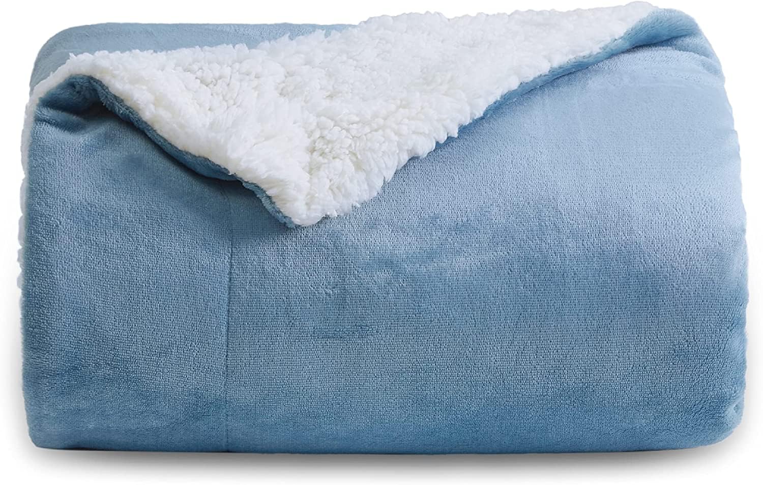 BSB HOME Sherpa Fleece Blanket Double Size Winter Super Soft Extra Warmest and Heavy Thick Winter 500GSM Bed Blankets for Couch Sofa Bed, 90" X 90" (Aqua) (B0DCYV3P3H) Amazon Price History, Amazon Price Tracker
