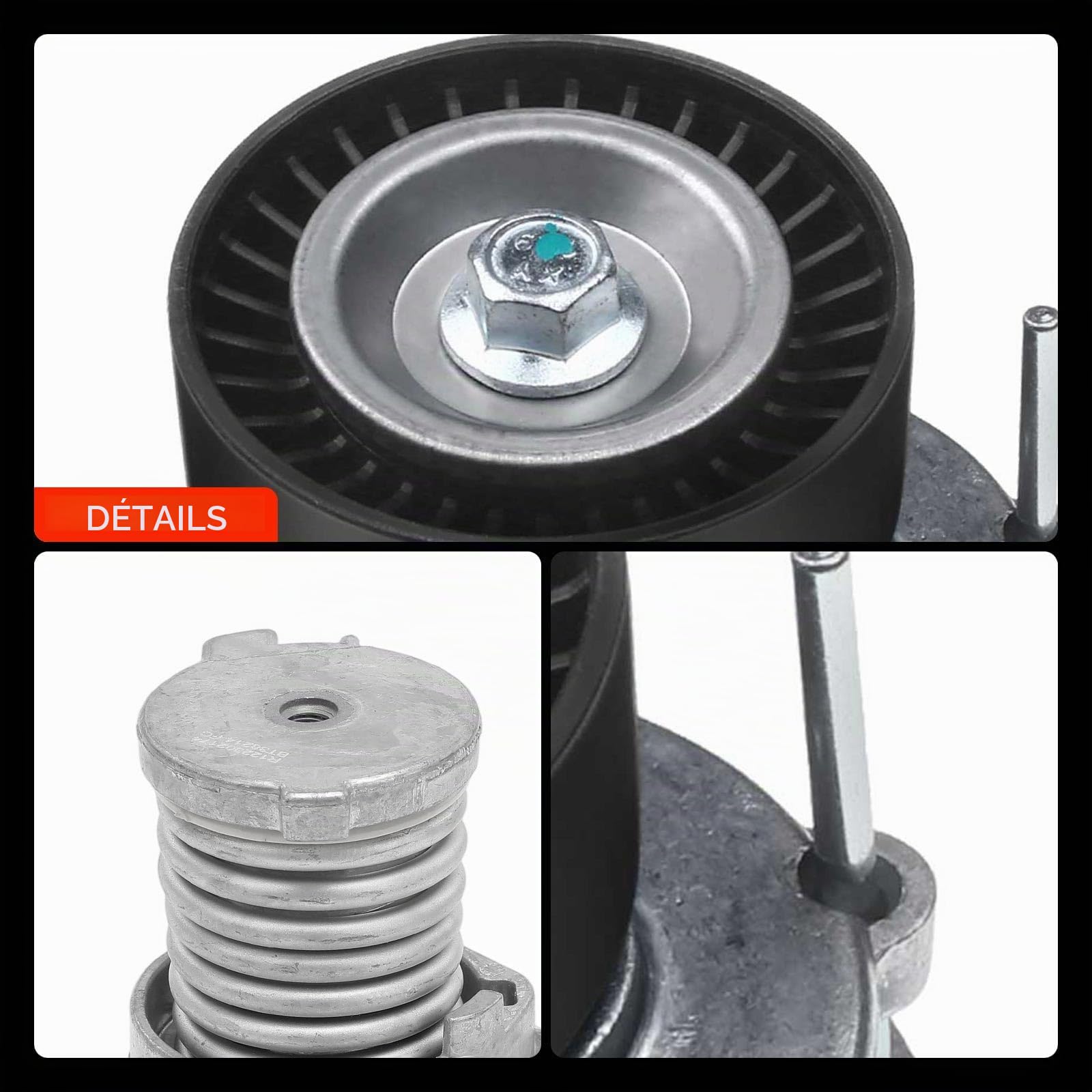 Frankberg Poulie de tension Courroie trapézoïdale à nervures T38214 | Compatible avec: ,,New Beetle Cabriolet 1Y7,,,,