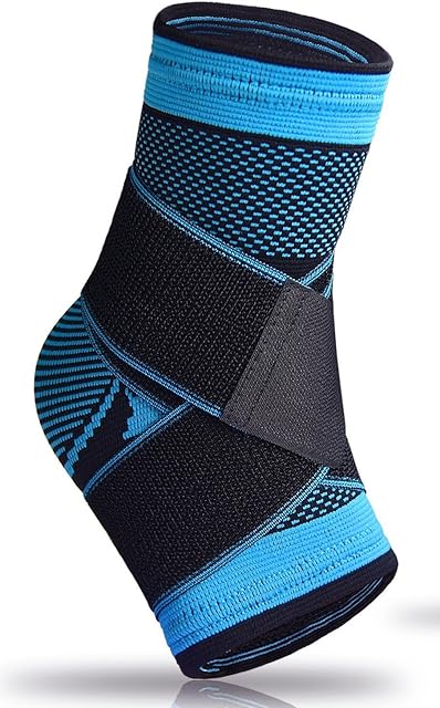 Plantar Fasciitis Sock with Arch Support, Eases Swelling, Achilles tendon & Ankle Brace Sleeve with Compression Effective Joint Pain Foot Pain Relief from Heel Spurs-Single (Blue)