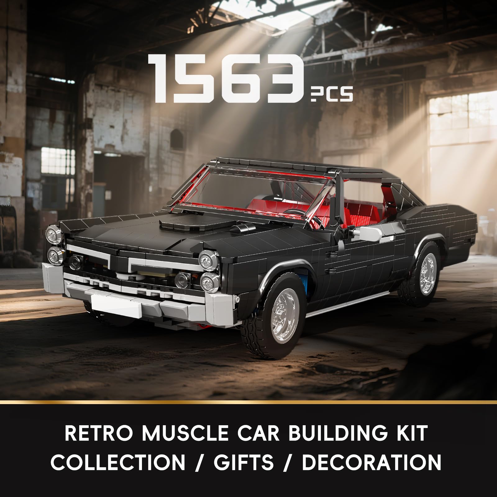 Mould King 10199 Muscle Car Building Set, Iconic Car Model to Build for Adults & Kids Aged 14+ - Image 2
